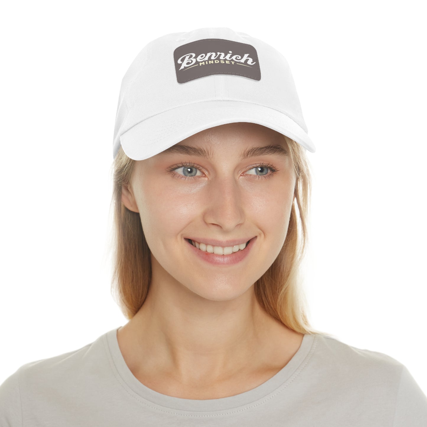 Dad Hat with Leather Patch (Rectangle)